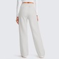 thumbnail image 6 of Womens Sweatpants with Pockets Elastic High Waist Drawstring Relaxed Fit Casual Straight Leg Sweat Pants Trousers, 6 of 7