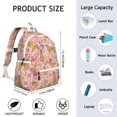 thumbnail image 6 of Golden Retriever with Flowers Backpack for School,Cute School Bag,Schoolbag with Adjustable Shoulder Straps & Padded Back,13.4"x11"x4.7", 6 of 6