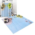 thumbnail image 4 of Cortina de ducha impermeable, cortina de ducha con patrón de playa, cortina de baño, accesorios de baño elegantes y modernos Jadeshay A, 4 of 8