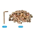 thumbnail image 3 of Unique Bargains 5/16-18 x 25mm Threaded Inserts Nuts, 100 Pack Wood Insert Nuts with Hex Wrench, 3 of 5