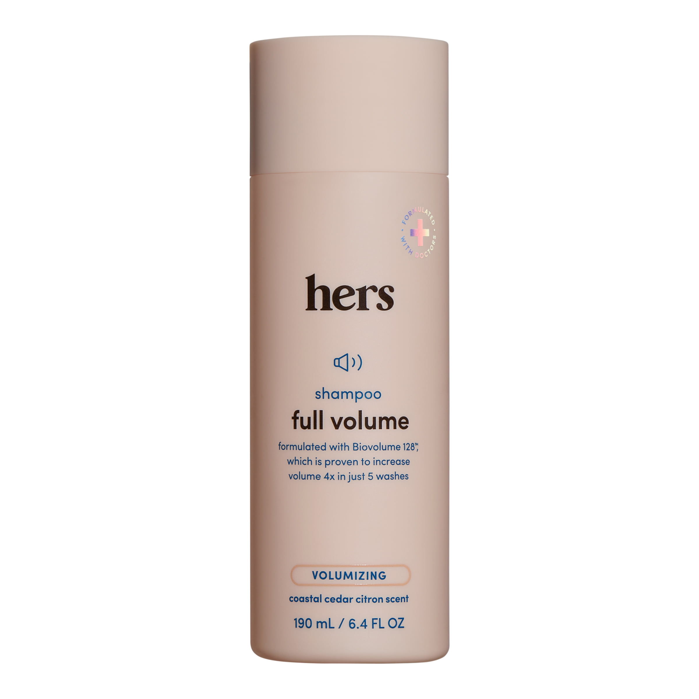 Hers Volumizing Shampoo for Women with BIOVOLUME 128™, Boosts