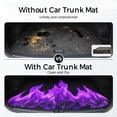 thumbnail image 2 of Universal Car Trunk Mat 29"x39", Abstract Purple Flame Waterproof Cargo Liner, Non-Slip Durability Cargo Mat, Flickering Fire Pattern Black All Weather Rear Trunk Protector for Car SUV, 2 of 9