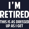 thumbnail image 3 of CafePress - I'm RETIRED Sweatshirt (Dark) - Classic Crew Neck Sweatshirt, 3 of 4