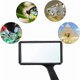 thumbnail image 2 of 10X Portable Magnifying Glass, Rectangular Magnifier, Scratch-Resistant Glass Lens for Seniors Reading, Hobby, Repair, Observation, 2 of 4