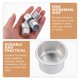 thumbnail image 3 of Raindrops 50Ud Insertos De Aluminio Para Velas En Plata Para Uso En Y, 3 of 8