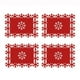thumbnail image 1 of Juego de manteles individuales navideños con diseño de copos de nieve, manteles individuales de fieltro para fiestas y cenas., 1 of 7