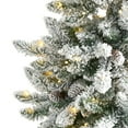 thumbnail image 5 of Nearly Natural 5' Flocked Fir Artificial Christmas Tree Prelit with 650 LED Lights, 5 of 8