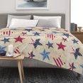 thumbnail image 4 of Dmlowu 4th of July Decorations Fleece Blanket 28x39" Comfortable Blanket Extra Soft Bed Blanket Memorial Day Decorations Throw Blanket for Couch Travel Camping Living Room Home Decor, 4 of 7