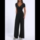 thumbnail image 4 of Conjuntos de 2 Piezas para Mujer para Estar en Casa en Otoño, Camisetas con Cuello Redondo y Pantalones Anchos, Conjuntos Casuales A Juego. Negro M, 4 of 8