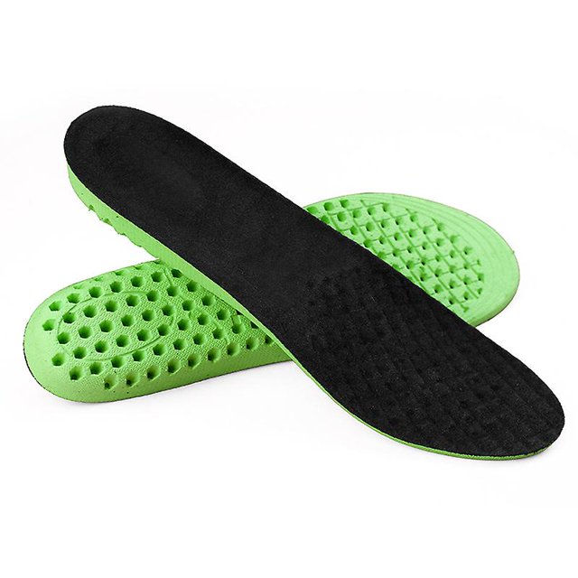 Plantillas elásticas con absorción de impactos para aumentar la altura, color verde (2,5 cm, 35-40), para calzado deportivo, plantilla de repuesto de celdas suaves y transpirables para aumentar la alt