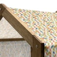 thumbnail image 5 of Chevron Pet House, Retro Style Rainbow Colored Angled Stripes Creative Arrangement Repeating Pattern, Outdoor & Indoor Portable Dog Kennel with Pillow and Cover, 5 Sizes, Multicolor, by Ambesonne, 5 of 5