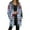 Blue, variant on Jacket Women Longline Jackets Christmas Print Winter Cozy Lined Full Zip Outerwear for Cold Weather Coats for Women Black L