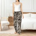 thumbnail image 5 of Uemuo Leopard And Zebra1 Pattern Women's Wide Leg Palazzo Lounge Pants with Pockets Light Weight Loose Comfy Casual Pajama Pants-Small, 5 of 9