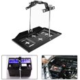thumbnail image 2 of Bandeja de batería de coche, bandeja de soporte de batería de coche con abrazadera de metal ajustable para barco automotriz JFHHH pequeña, 2 of 5
