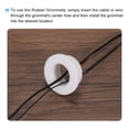 thumbnail image 5 of 6Pcs T Type Rubber Grommet Mount Dia 33.3mm ID 22mm H 15mm Seal Protection Flexible Hole Plugs White, 5 of 5