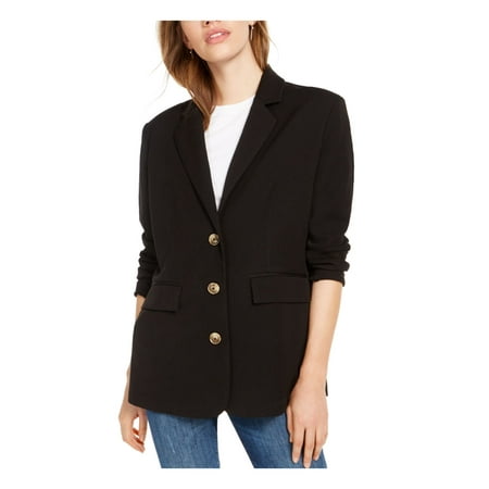 Kit + Sky Womens Black Blazer Jacket Size: S