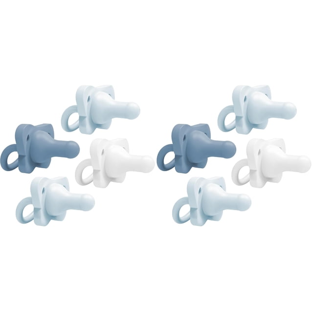 Chupete para bebé Dr. Brown's HappyPack, 100% silicona, 0-6 m, paquete de 8