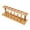 Brown, variant on REACHISE Wood Test Tube Rack Test Tube Stand Laboratory Test Tube Organizer 6 Hole 6 Pole