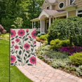 thumbnail image 2 of Yayeee Garden Flag 12" x 18" Double Sided Outdoor Yard Lawn Holiday Decorations, Pink Flowers, 2 of 6
