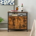 thumbnail image 4 of Costway Industrial 2-Door Buffet Sideboard Kitchen Cupboard Storage Cabinet withOpen Shelf, 4 of 10
