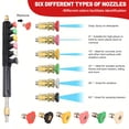 thumbnail image 2 of Audessy Pressure Washer Extension Wand, 10 Pack Power Washer Extension Wand with 6 Nozzle Tips, 30°,90°,120° Curved Rod, 1/4" Quick Connect, Replacement Power washer Lance, 4000 PSI, 2 of 8