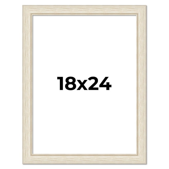 18x24 Frame White Real Wood Picture Frame Width 1.75 inches | Interior Frame Depth 0.5 inches |