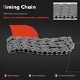 thumbnail image 4 of A-Premium Engine Timing Chain Kit W/Tensioner & Guide [fit DOHC, 6Cyl 2.0 2.2 2.5 2.8 3.0] Compatible with BMW X3 X5 E83, Z4 E85, Z3 E36, [3,5 Series E34 E36 E39 E46 E60] 320i, 325i, 330i, 525i, 530i, 4 of 9