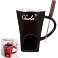 thumbnail image 1 of Taza de fondue de chocolate, taza de chocolate, juego de 2 tazas de fondue de chocolate, tazas de fondue, taza de fondue, taza para derretir chocolate, tazas de fondue, taza de chocolate para, 1 of 7