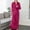 Hot Pink, variant on SCSAlgin Womens Robes Warm Plush Winter Robe, Zip up Long Fleece Bath Robes Female, Zipper Bathrobes for Women