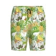thumbnail image 4 of Wukai Gnome and Pineapple Men’s Short Pajama Pants With Pockets Soft Sleep Pj Shorts for Men-4X-Large, 4 of 6