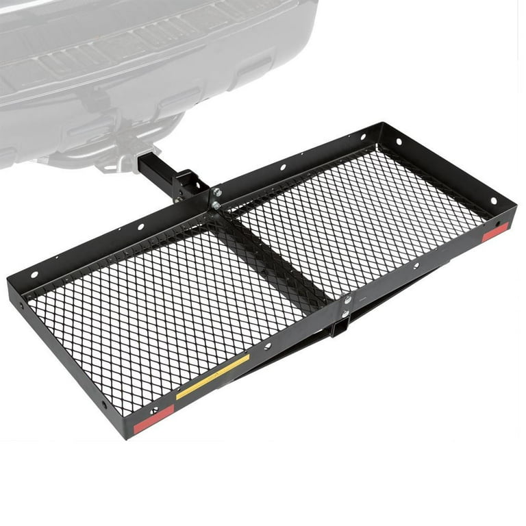 48in Folding Bumper Hitch Cargo Carrier Tray Walmart