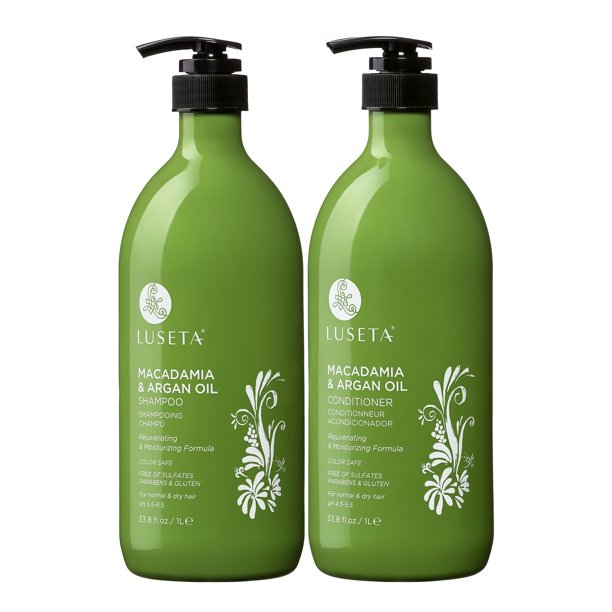 Luseta Macadamia & Argan Oil Shampoo & Conditioner Set 2 x 33.8oz for