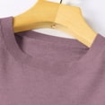 thumbnail image 6 of Lcziwo Knit Pullover Sweater for Women Crew Neck Long Sleeve Cotton Sweaters Lightweight Fall Winter Warm Basic Tops Gray,M, 6 of 7