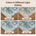 thumbnail image 7 of Design&I 8'x10' Washable Area Rug Vintage Front Distressed Scrollwork Border Door Entrance Throw for King Size Bedroom, Under Bed, Sleek Flatweave Pet Friendly, 7 of 7