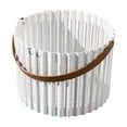 thumbnail image 2 of Portable Multifunctional Storage Basket - White Plastic Dirty Clothes Hamper, Fruit & Vegetable Organizer, Desktop & Bathroom Storage Bin, 9.84x9.84x7.09 Inches, 2 of 8