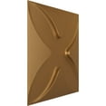 thumbnail image 2 of Ekena Millwork 11 7/8"W x 11 7/8"H Austin EnduraWall Decorative 3D Wall Panel, Bright Coat Gold (Covers 0.98 Sq. Ft.), 2 of 6