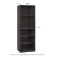 thumbnail image 3 of Furinno JAYA Simply Home 5-Shelf Bookcase, CC Espresso, 3 of 5