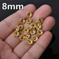 thumbnail image 5 of U8MO 50pcs 5/6/8/10/12mm Rondelle Gold/Silver Crystal Rhinestones Metal Spacer Beads-Gold-6mm, 5 of 9