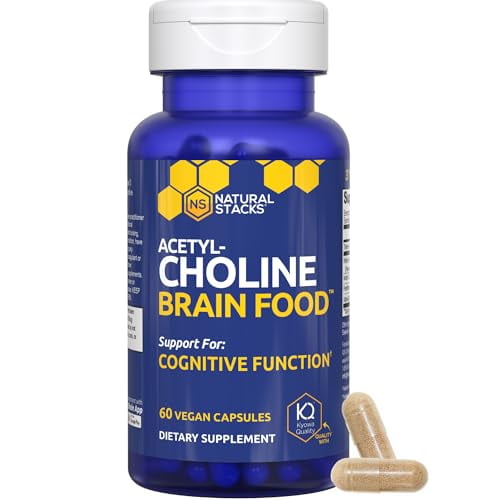 l carnitina para el cerebro Acetilcolina para el cerebro - Suplemento de acetil L-carnitina y alfa GPC  - Apoya la producción de acetilcolina - Suplemento de neurotransmisor para  la función cognitiva - 60 cápsulas