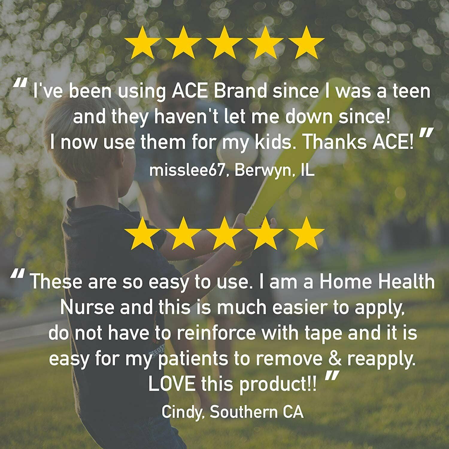 6 Pack - ACE Elastic Bandage with Hook Closure, 4 Inches 1 ea