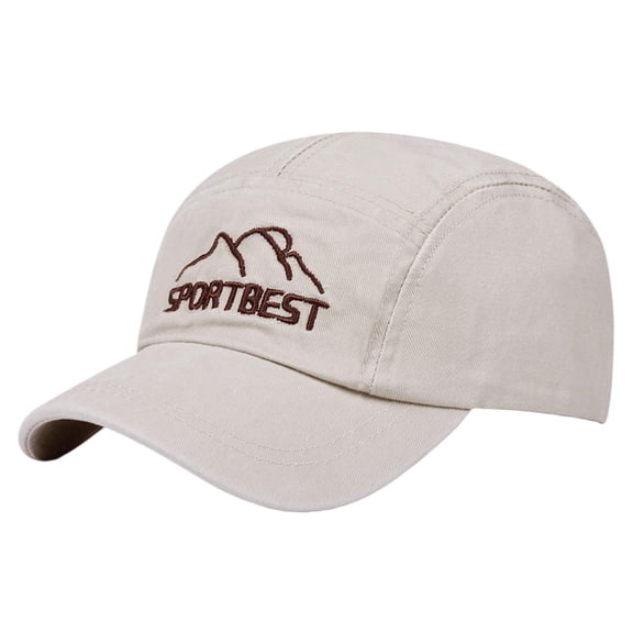 CYRBOKO Kids Baseball Cap, Adjustable Sun Protection Cotton Breathable Mesh Boys Girls Summer Hats Beige Size 2-6 T