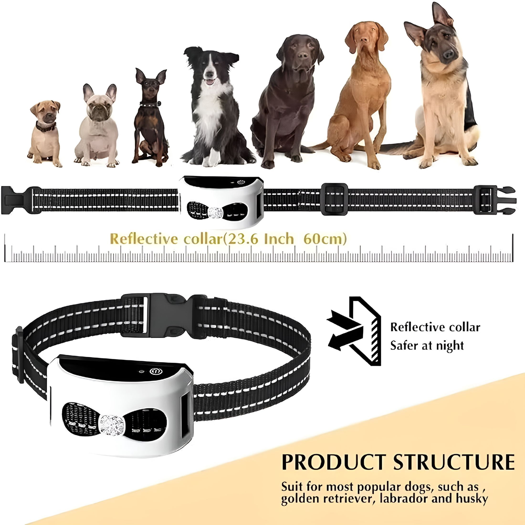 XIBUFE Wireless Dog Fence,Electric Fence System for Dogs,Shock Training Collar,Wireless Pet Boundary Containment System,Waterproof Rechargeable Training Collar,Vibrate/Shock Dog Fence,For 2 Dogs