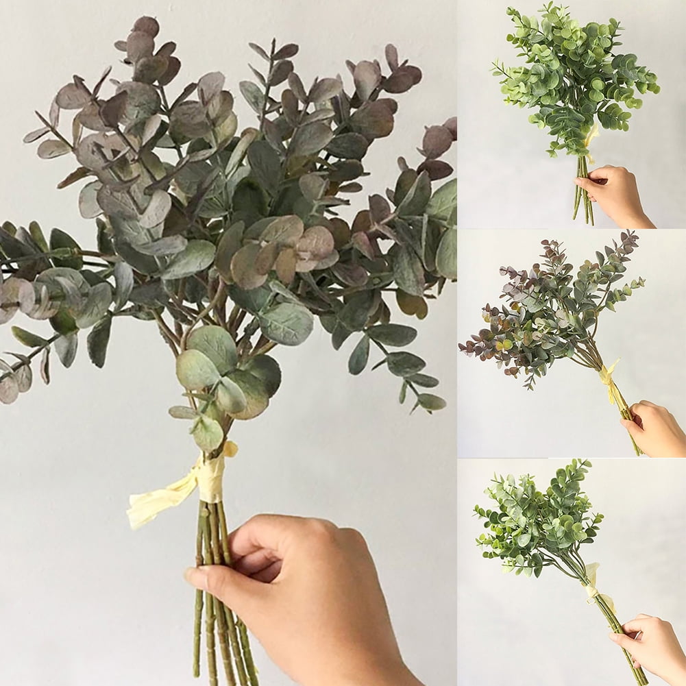 37cm Artificial Eucalyptus Fake Money Leaves Green Plant Leaf Flowers Home Decor 37cm Artificial Eucalyptus Fake Money Leaves Green Plant Leaf Flowers Home Decor