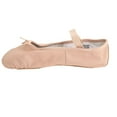 thumbnail image 3 of Zapatillas de ballet BLESIY suaves para niñas y mujeres con correa elástica de cuero de cerdo color rosa 39, 3 of 6