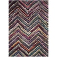 thumbnail image 2 of Safavieh Fiesta Elijah Chevron Shag Area Rug, Multi, 5'1" x 7'6", 2 of 8