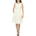 thumbnail image 2 of White Mark Women's Fit and Flare Skater Dress, 2 of 6