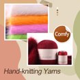 thumbnail image 4 of Advancent Juego de ovillos de lana de 50g y 20g, bufanda de invierno de 2 hebras, Kit de hilo de ganchillo tejido a mano suave, suministros para Artesanía Rojo óxido, 4 of 6
