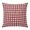 Brown, Chocolate, White, variant on Throw Pillow Covers 16x16 Inch, Red Buffalo Plaid Decorative Pillow Cases for Couch Sofa Bed, Farmhouse Checkered Boho Vintage Cotton Linen Square Home Decor Pillowcases with Hidden Zipper