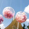 thumbnail image 4 of 5 piezas de 4/5/6/7 cm de plástico transparente abierto bola de Navidad boda fiesta decoración navideña DIY colgante bola de Navidad, 4 of 5