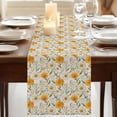 thumbnail image 3 of Table Runners 72 Inches Long Dress Scarves, Spring Daisy Farmhouse Kitchen/Dining Table Runner, Coffee Tablerunners, Country Vintage Yellow White Floral Leaf 16x72 Inch, 3 of 9